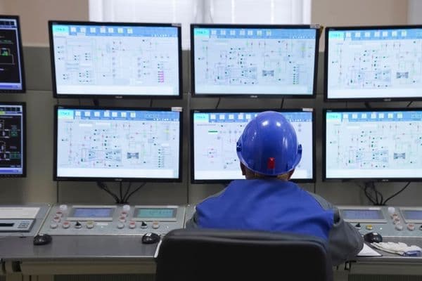 SCADA operator monitoring pipeline infrastructure